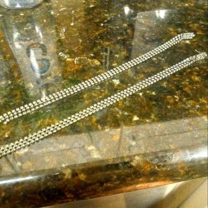 NWOT / NATASHA gunmettal rhinestone drop dangle earrings